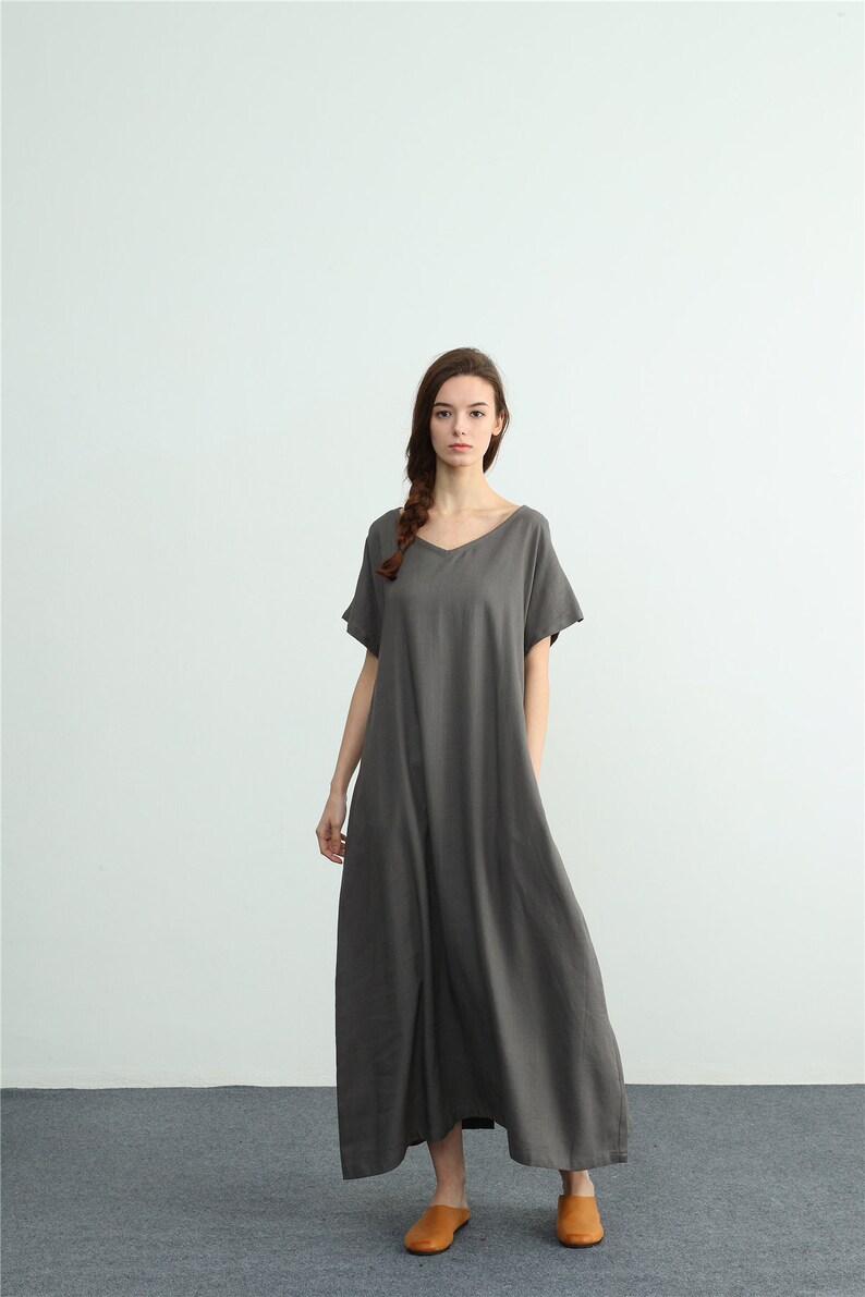 Bridesmaid Maxi Dress Cotton Kaftan