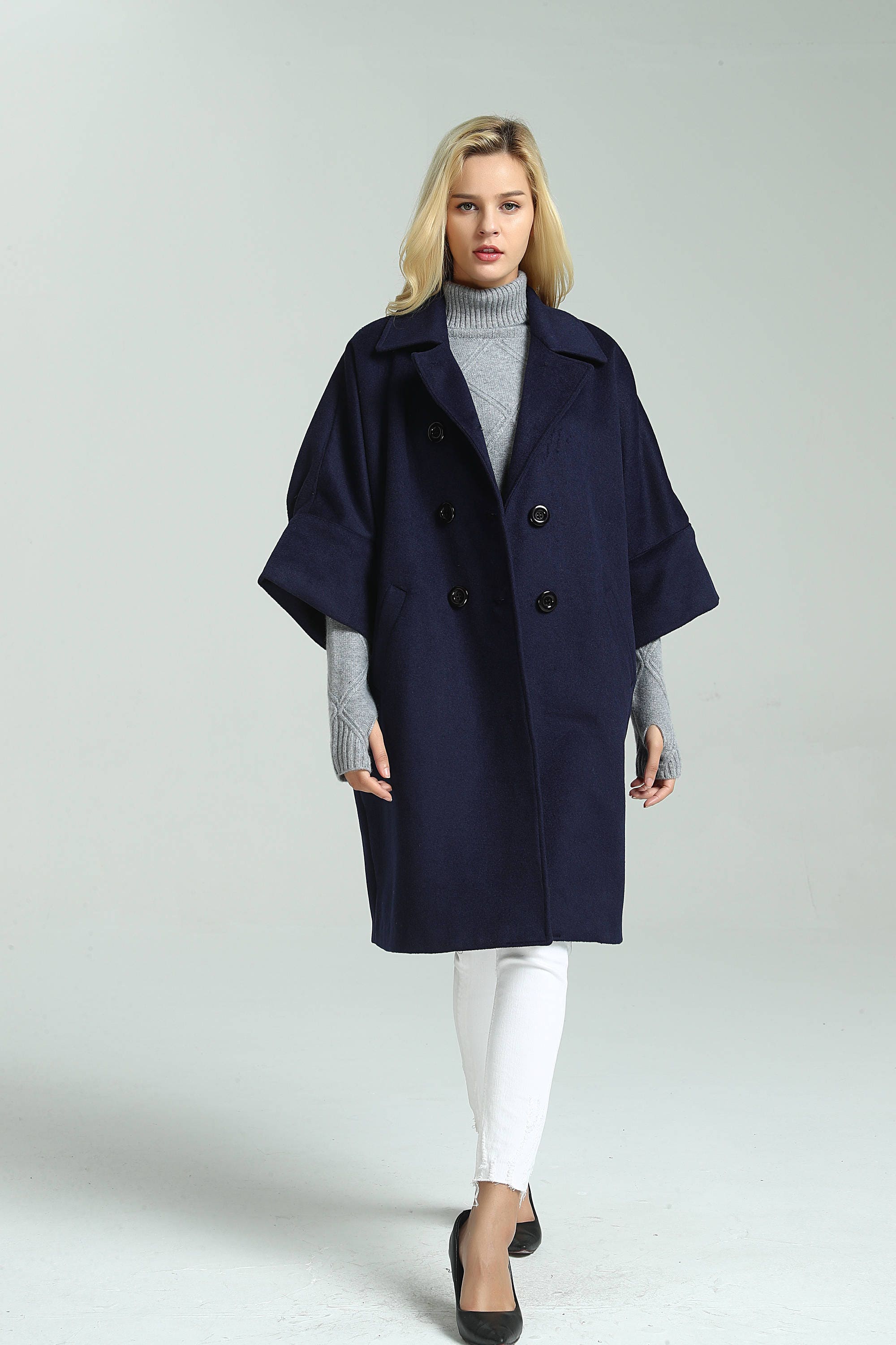 manteau 3 4 cintré femme