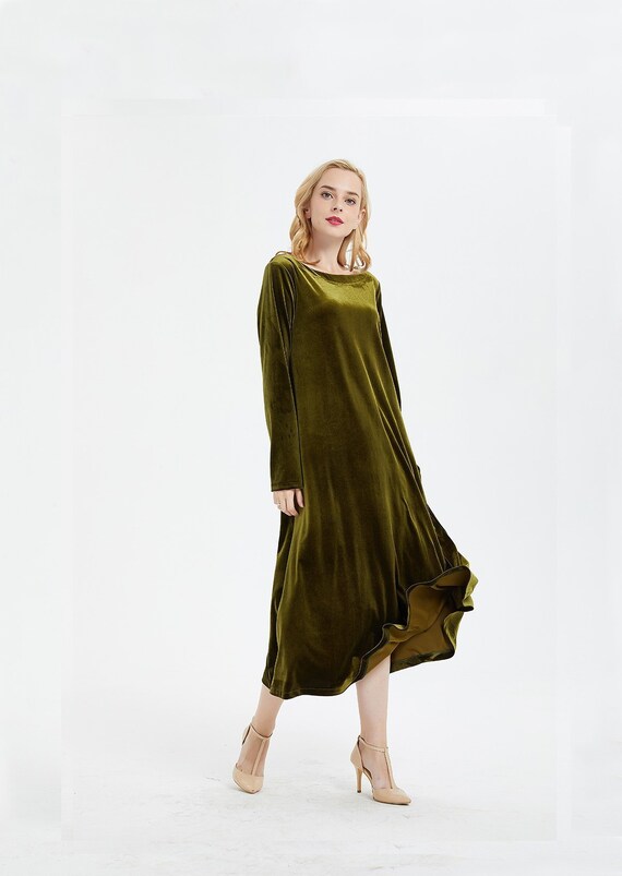 velvet dress winter