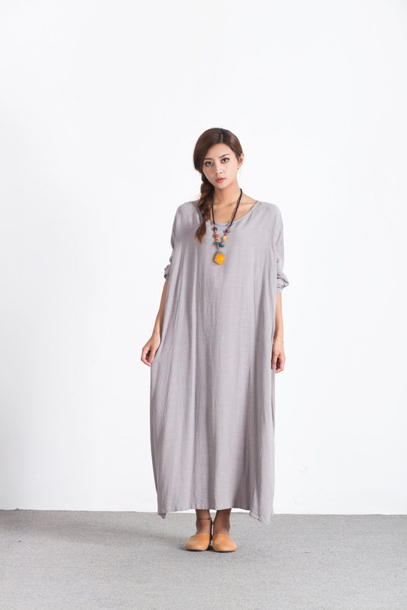 Cotton Linen Dresses for Women, Women'S Summer Casual Solid Color Oversized  Dress for Women Loose Dresses Warehouse  Warehouse Ropa De Mujer En  Oferta Y Bonitas #1 