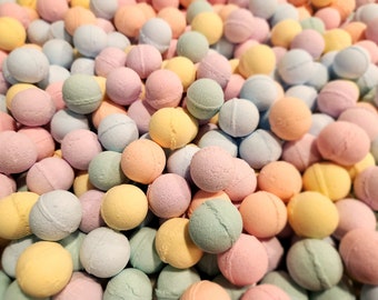 Mini Bath Bombs 1 Inch | Dye-Free Natural Toddler Bath Time Favors