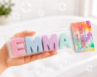 Custom Bath Bombs, Custom Birthday Gift, Gift Ideas for kids, Gifts for kids with their name,birthday bath bomb gifts