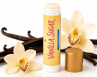 Vanilla Sugar Lip Balm | Handmade French Vanilla Flavor | Natural Beeswax Lip Balm
