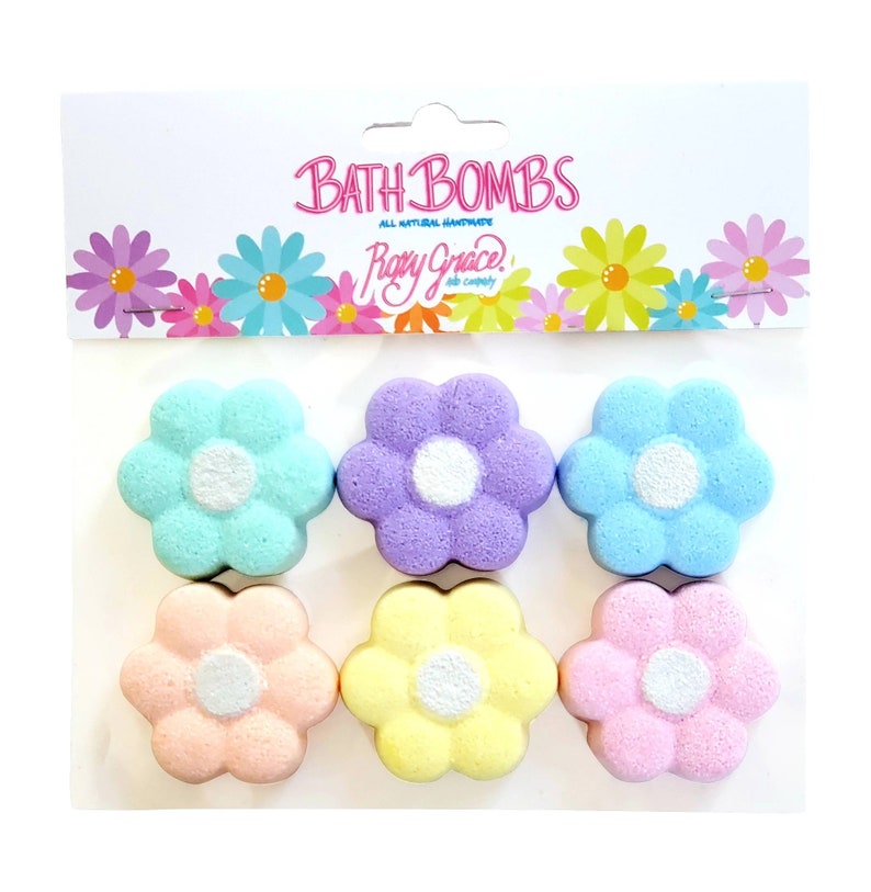 Bath Bomb Flower Gift Setbath Bomb Daisiesbath Bombs Etsy