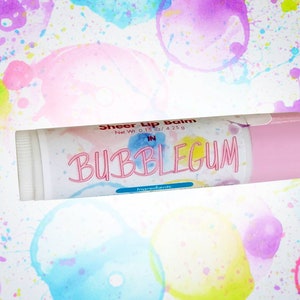 Lip Balm-All Natural Lip Balm-Bubblegum Lip Balm-Lip Gloss-Chapstick-Chapped Lips-Natural Chapstick-Handmade Lip Balm