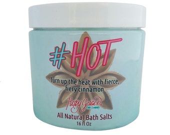 Cinnamon Bark Himalayan Bath Salts, Natural Bath Soak