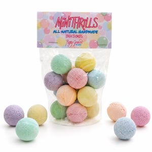 All Natural Mini Bath Bombs – 12 Dye-Free Bath Fizzies