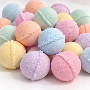 Bulk Mini Bath Bombs 1.5 Inch, 30 Count, Dye-Free, Custom Colors & Scents