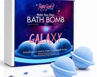 Planet Bath Bomb Making Kit | Space Gift | DIY Bath Bomb Kit