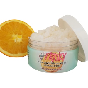 Body Scrub,Body Scrubs All Natural,Salt Scrub,Orange Scrub,Salt Scrub Coconut,Salt Scrub 8 oz,Orange Scrubs,Essential Oil,Stocking Stuffers