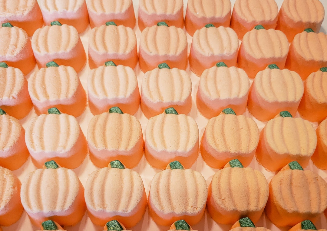 Mini Pumpkin Bath Bombs,pumpkin Bath Bombs,halloween Bath Bombs