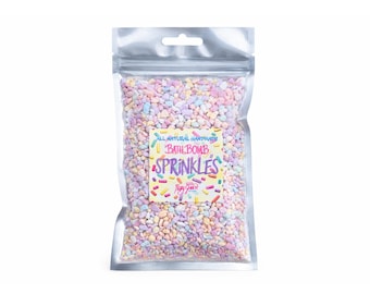 All Natural Bath Bomb Sprinkles, Kids Bath Potion Favors, Birthday Girl Gift Sensory Play