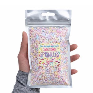Bath Bomb Sprinkles, Sprinkle Mix, Sprinkle Favors, Teenage Girl Gifts, Birthday Favors For Kids, Gift for kids girls, Unique birthday gift