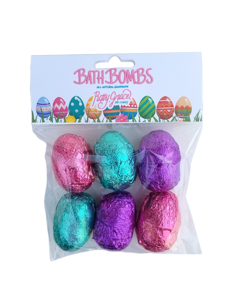 All Natural Dye-Free Easter Egg Bath Bombs, Kids Basket Stuffers bild 5