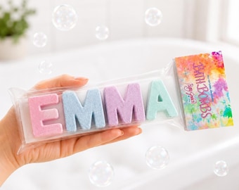 Bombas de baño personalizadas, regalo de cumpleaños personalizado, recuerdos para fiestas, bombas de baño totalmente naturales, regalo único