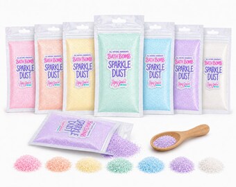Bath Powder for Kids | Dye-Free Bath Powder | Sparkle Bath Dust | Sensory Bath Gift | Natural Bath Bomb Powder