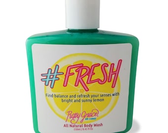 Natural Lemon Body Wash, Essential Oils, Sensitive Skin Formula