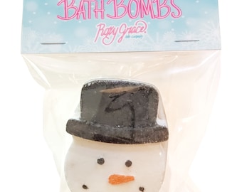 Christmas Bath Bombs,Stocking Stuffer Ideas,Natural Bath Bombs,Snowman Bath bomb,Christmas Gift Ideas,Holiday Bath bomb,Gifts for coworker