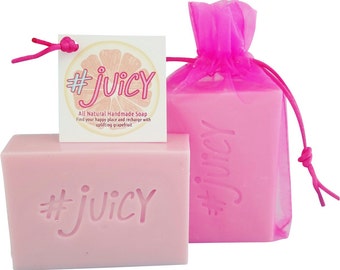 Handmade Grapefruit Soap, Vegan Shea Butter, Natural Beauty