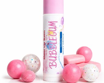 Bubblegum Lip Balm | Natural Flavored Lip Balm | Moisturizing Lip Care | Birthday Party Favor | Handmade Gift