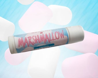 Marshmallow lip Balm-All Natural Lip Balm-Shea Butter Lip Balm-Lip Gloss-Chapstick-Chapped Lips-Natural Chapstick-Handmade Lip Balm
