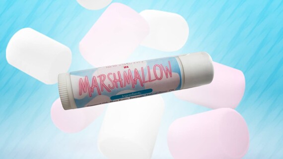 Marshmallow lip Balm-All Natural Lip Balm-Shea Butter Lip Balm-Lip Gloss-Chapstick-Chapped Lips-Natural Chapstick-Handmade Lip Balm