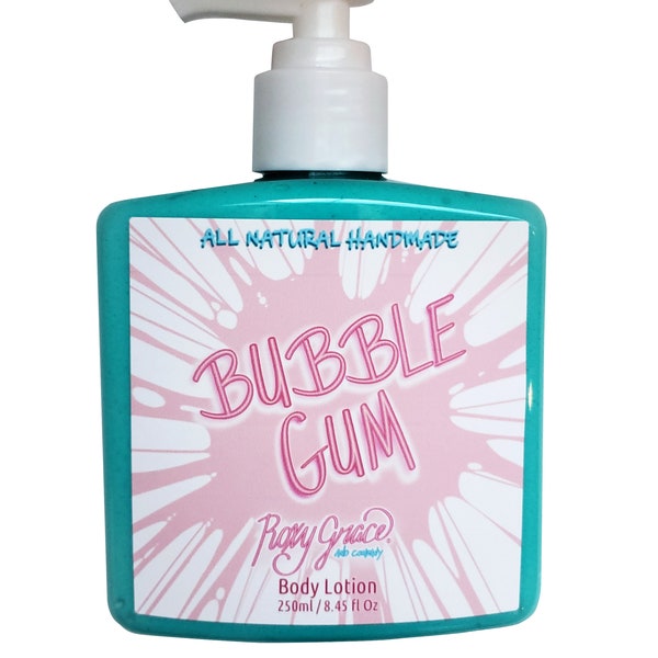 Bubble Gum Body Lotion,Body Lotion For Dry Skin,Natural Body Lotion,Body Lotion For Her,Kids Body Lotion,Natural Body Care,Sensitive Skin