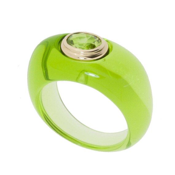 bague or peridot bague or peridot
