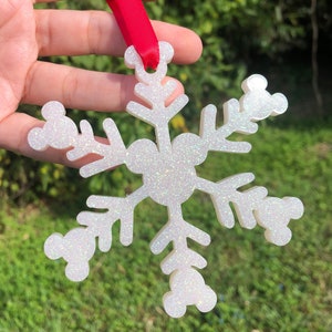 Mouse Snowflake Christmas Ornament Type B | Christmas Tree Decoration | Christmas Decor | Christmas Ornament | Holiday Decoration
