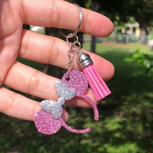 Mouse Ears Keychain | Ear Headband Keychain | Bag Charm