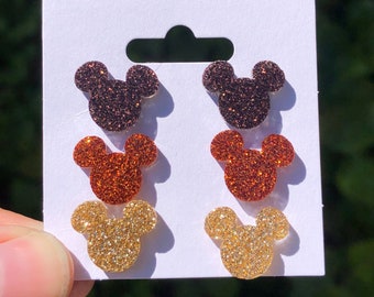 Fall Mouse Stud Earring Set | Fall Earrings | Thanksgiving Earrings | Thanksgiving Gift
