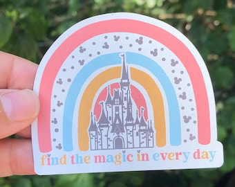 Find the Magic Castle Sticker or Magnet: Weatherproof Vinyl (3" x 2.5")
