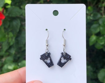 Mouse Coffee Dangle Earrings