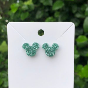 Mouse Sparkle Stud Earrings