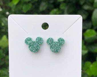 Mouse Sparkle Stud Earrings
