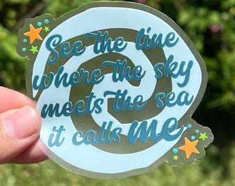 It Calls Me Transparent Sticker | Water Bottle Sticker | Laptop Sticker | Cell Phone Sticker