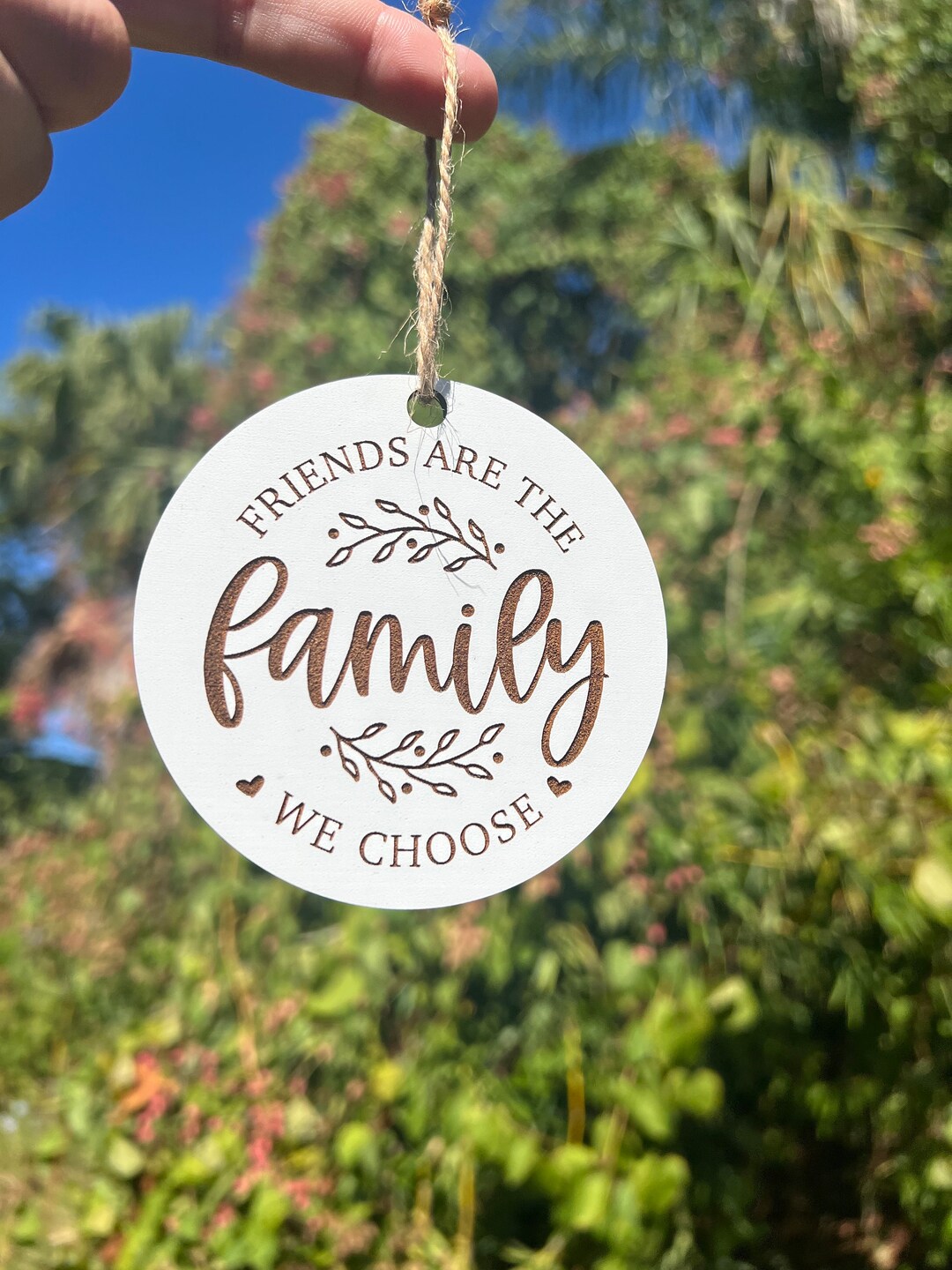 Friends Are the Family We Choose Ornament Friend Christmas Gift Secret ...