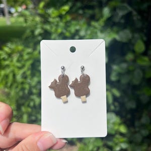 Ice Cream Bar Polymer Clay Earrings: Whimsical Birthday Gift