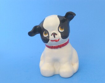 Makellose gusseiserne „Fido“-Spardose, Hubley 1914–1946