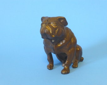 Cast Iron "Seated Bulldog" Still Bank  Hubley 1928