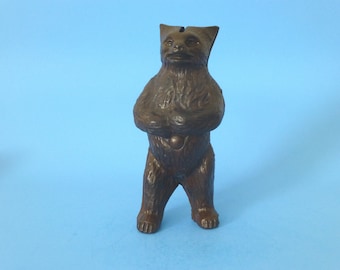 Seltene Große "Mean Standing Bear" Still Bank Hubley 1910's
