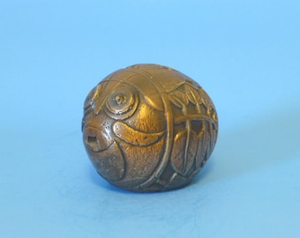 Banthrico „Carved Coconut“ Still Bank 1962