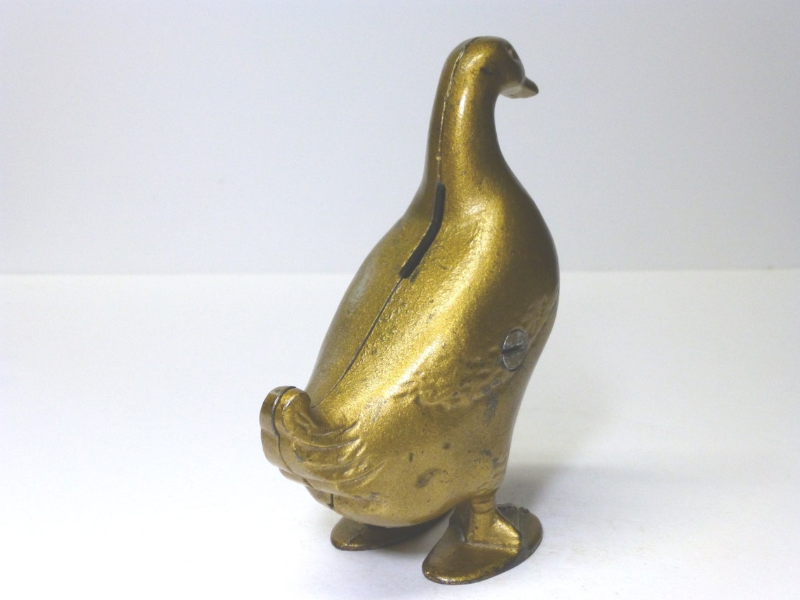 Cast Iron Duck Bank A. C. Williams 19101935 Etsy