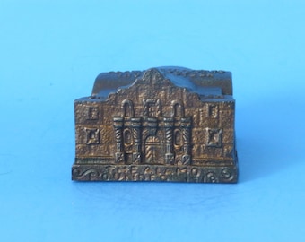 Seltene Alamo Still Bank aus Gusseisen 1930er Jahre