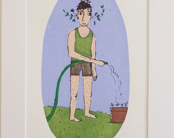 Plant boy - limited edition screen print