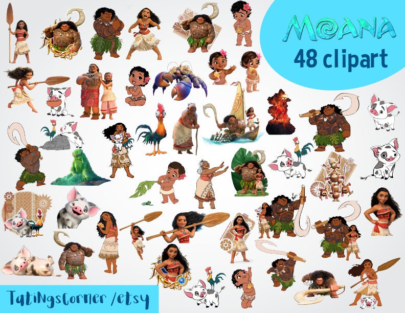 48 Moana Clipart Moana Clipart Moana PNG Images Moana | Etsy