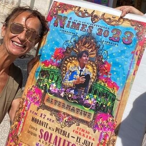 Affiche 2023 Pentecôte Féria de Nîmes, cartel des corridas de la féria nimoise avec sévillane image 2