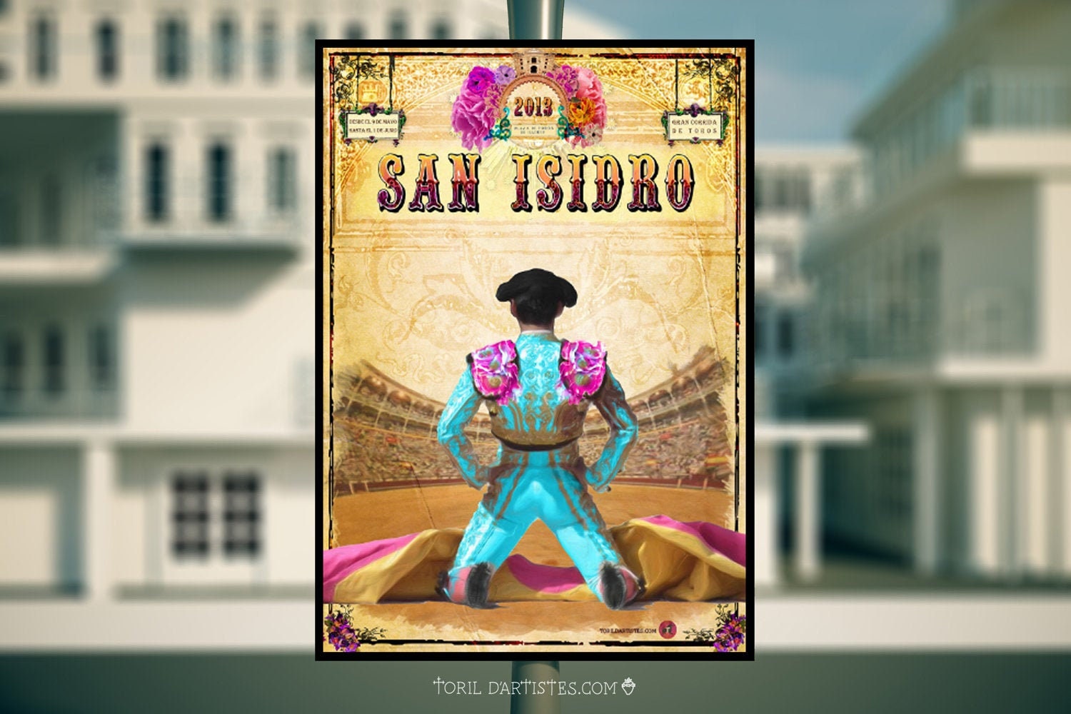 Le Matador Fleuri Attendant Le Toro Porta Gayola Face Au Toril Dans Les Arènes de Madrid - Torero Vi