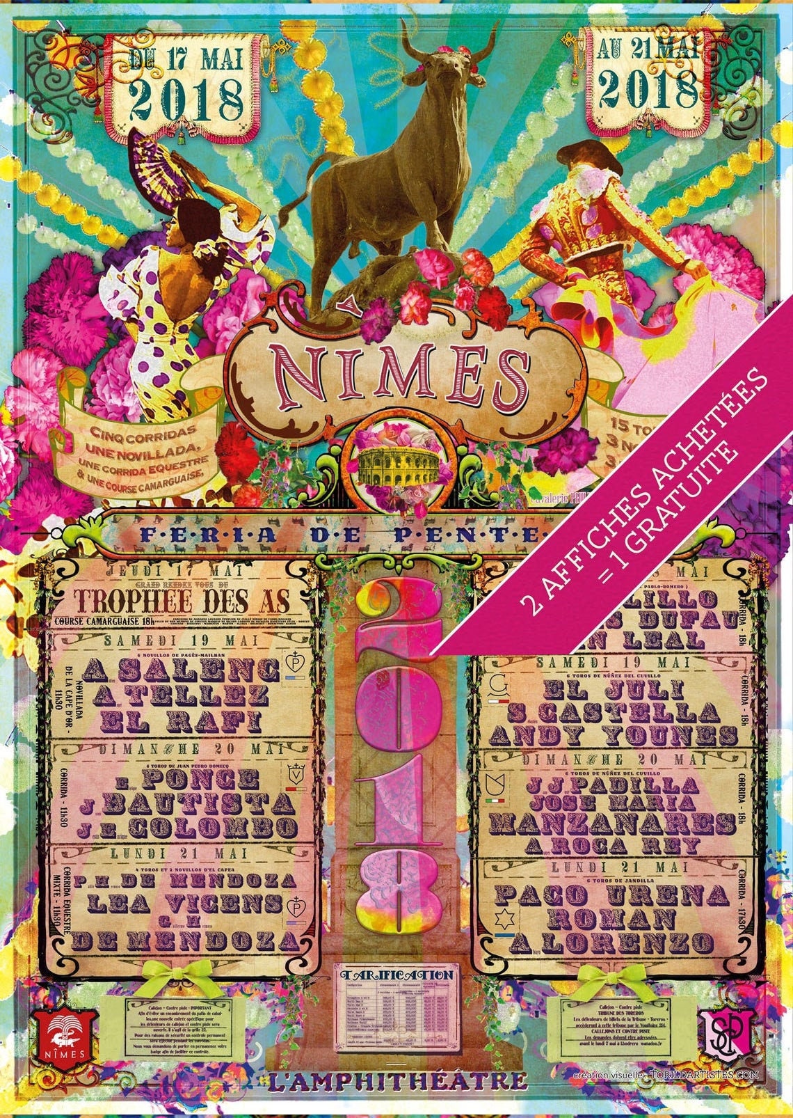 Poster 18 Feria De Pentecote The Cartels Of Nimes Perfect Etsy Denmark