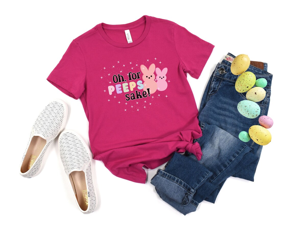 Oh for Peeps Sake Easter Shirt Funny Easter Shirt Happy Easter Shirt
